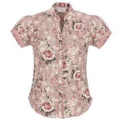 Zillertaler Trachtenwelt Damen Bluse "Lara", Rosa Shop