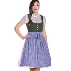 Zillertaler Trachtenwelt Damen Dirndl "Ausseer" (60 cm), -Violett Grün Best Sale