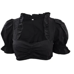 Zillertaler Trachtenwelt Damen Dirndlbluse "Evi", Schwarz Best