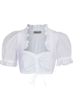 Zillertaler Trachtenwelt Damen Dirndlbluse "Evi", Weiß Sale