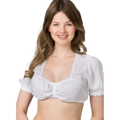 Zillertaler Trachtenwelt Damen Dirndlbluse "Leana", Weiß New