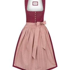 Zillertaler Trachtenwelt Damen Dirndl "Gina", Bordeaux- Rosa Fashion
