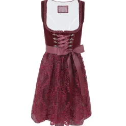 Zillertaler Trachtenwelt Damen Dirndl "Loredana", Bordeaux Rot Flash Sale