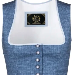 Zillertaler Trachtenwelt Damen Dirndl "Manuela", Rauch Blau Discount