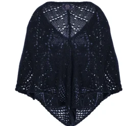 Zillertaler Trachtenwelt Damen Dreieck Poncho, Dunkel Blau Store