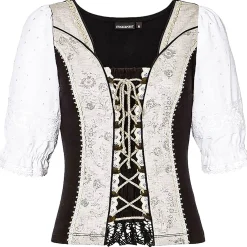Zillertaler Trachtenwelt Damen Landhaus Shirt "Uki" Beige Outlet