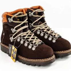 Zillertaler Trachtenwelt Damen Leder-Boots "Dockers", Braun Sale