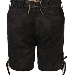 Zillertaler Trachtenwelt Damen Lederhose "Babsi", Grafit Schwarz Clearance