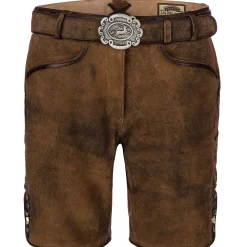 Zillertaler Trachtenwelt Damen Lederhose "Samira", Goat-Antik Braun Clearance