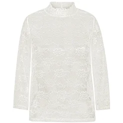 Zillertaler Trachtenwelt Damen Spitzen-Shirt "Molly", Creme Weiß Cheap