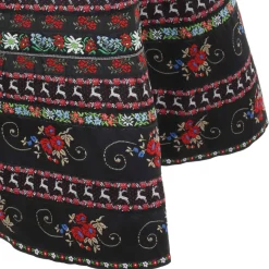 Zillertaler Trachtenwelt Damen Trachtenrock "Leila", Schwarz Fashion