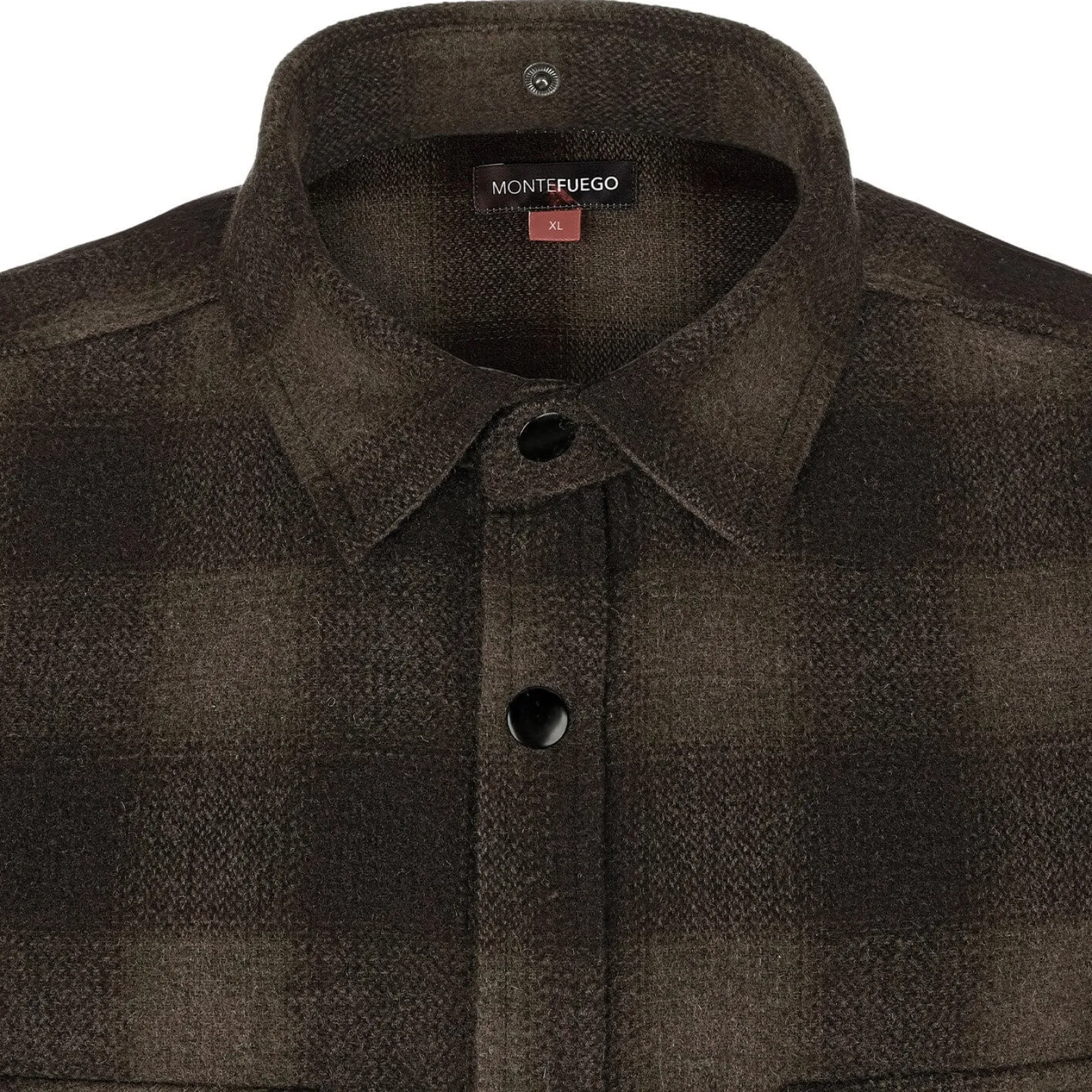 Zillertaler Trachtenwelt Herren Flanellhemd "Karo", mit Kapuze, Braun Flash Sale