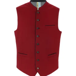 Zillertaler Trachtenwelt Herren Gilet "Eros", Rot Online