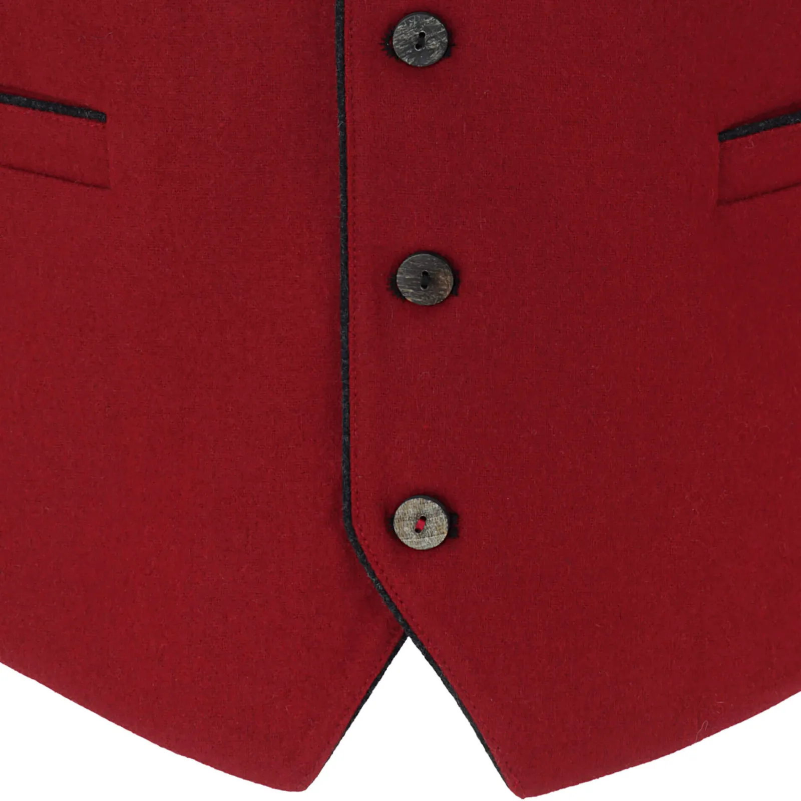 Zillertaler Trachtenwelt Herren Gilet "Eros", Rot Online