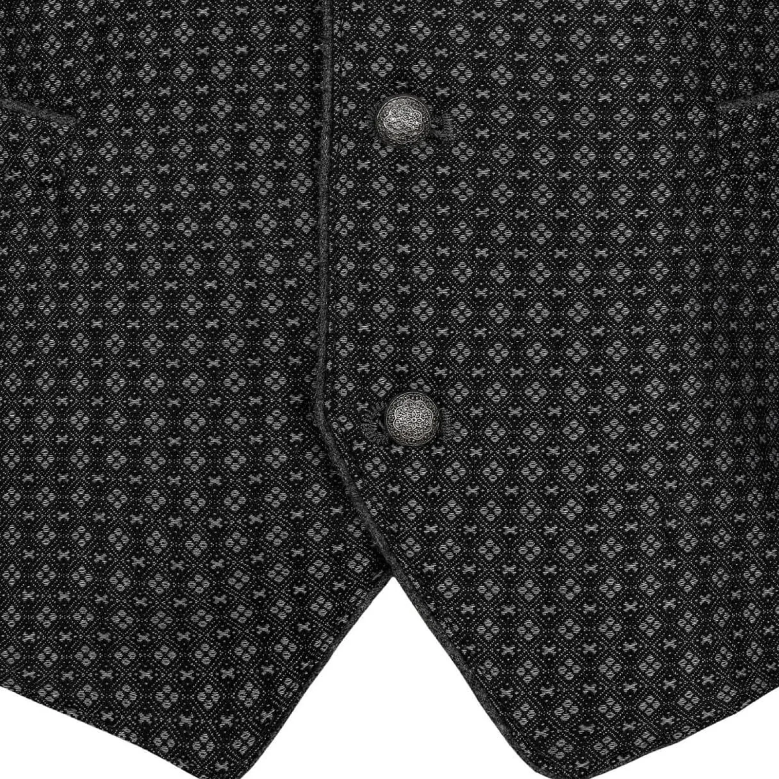 Zillertaler Trachtenwelt Herren Gilet "Franco", Anthrazit Grau Fashion