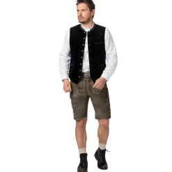 Zillertaler Trachtenwelt Herren Gilet "Lorenzo", Schwarz New