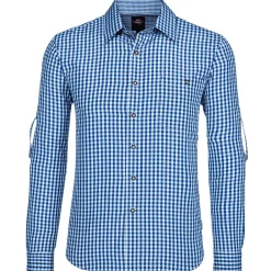 Zillertaler Trachtenwelt Herren Hemd "Chiemgau" Langarm, Blau Store