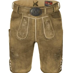 Zillertaler Trachtenwelt Herren Hirschlederhose "Hochfelln", Honig Antik Braun Online