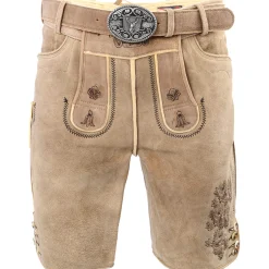 Zillertaler Trachtenwelt Herren Hirschlederhose "Kärnten", Hell Braun Hot