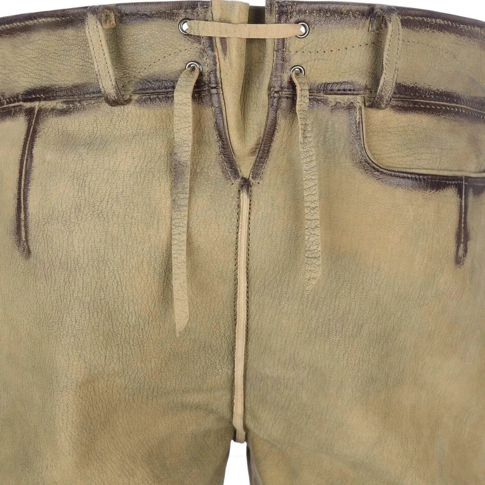 Zillertaler Trachtenwelt Herren Lederhose "Leon", Hell Braun Fashion