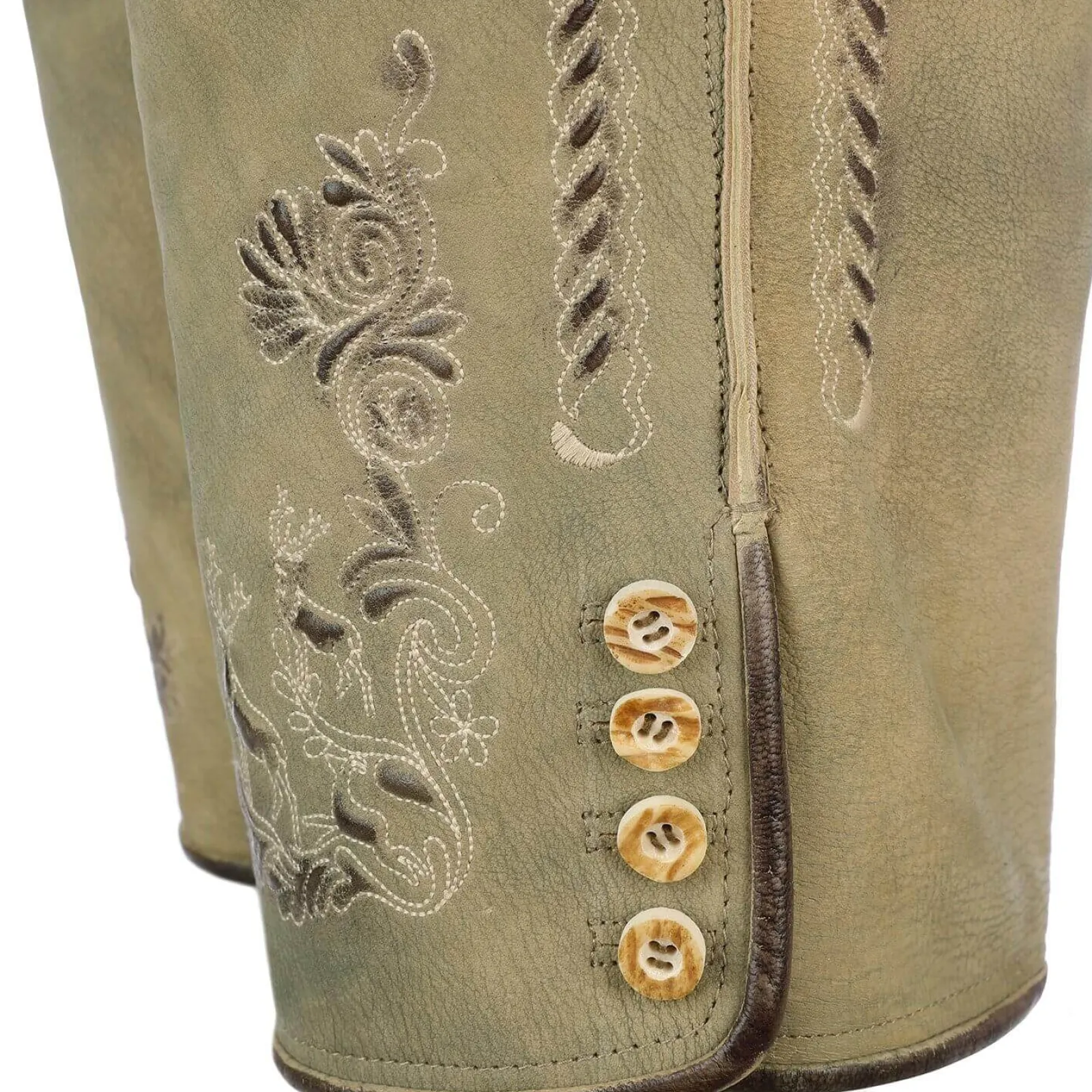 Zillertaler Trachtenwelt Herren Lederhose "Leon", Hell Braun Fashion