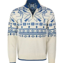 Zillertaler Trachtenwelt Herren Norweger "Oslo", /Blau Weiß Flash Sale