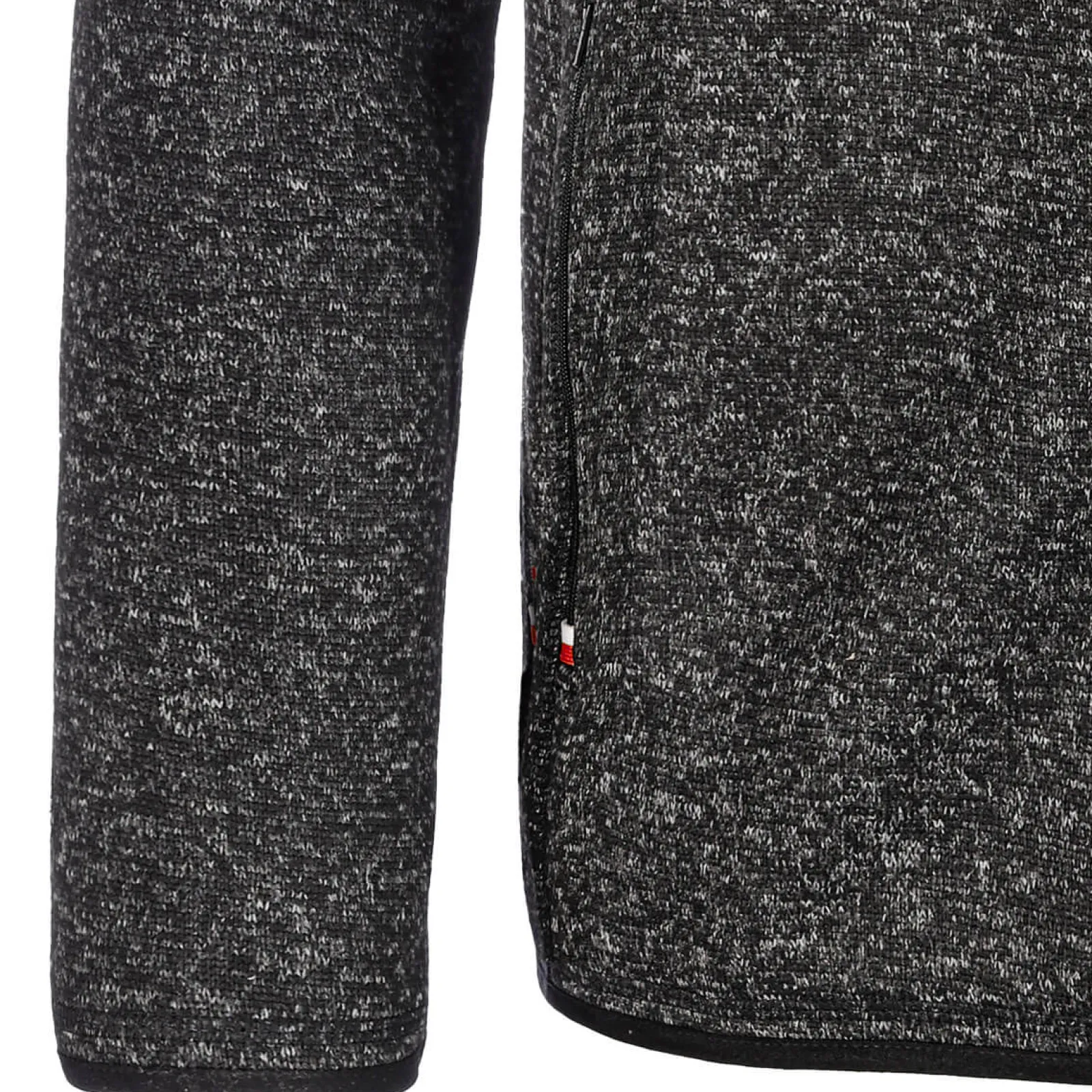 Zillertaler Trachtenwelt Herren Strickfleece Jacke "Österreich", Anthrazit Grau Online