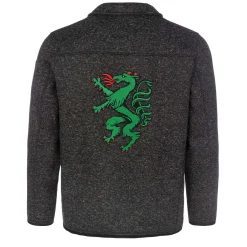Zillertaler Trachtenwelt Herren Strickfleece Jacke "Steiermark", Anthrazit Grau Discount