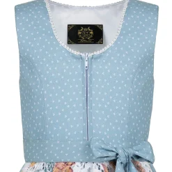 Zillertaler Trachtenwelt Kinder Dirndl "Ulli", Hell Blau Outlet