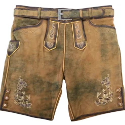 Zillertaler Trachtenwelt Kinder Lederhose "Robby", Braun Outlet