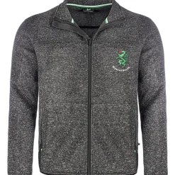 Zillertaler Trachtenwelt Kinder Strickfleece Jacke “Steiermark", Anthrazit Grau Clearance